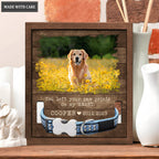 You Left Your Paw Prints On My Heart - Personalized Custom Pet Memorial Sign