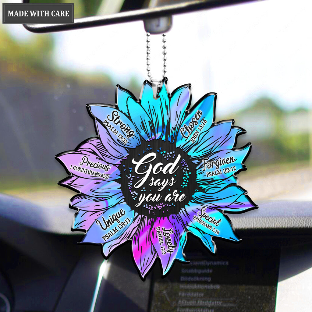 Hologram Flower God Says You Are Ornament