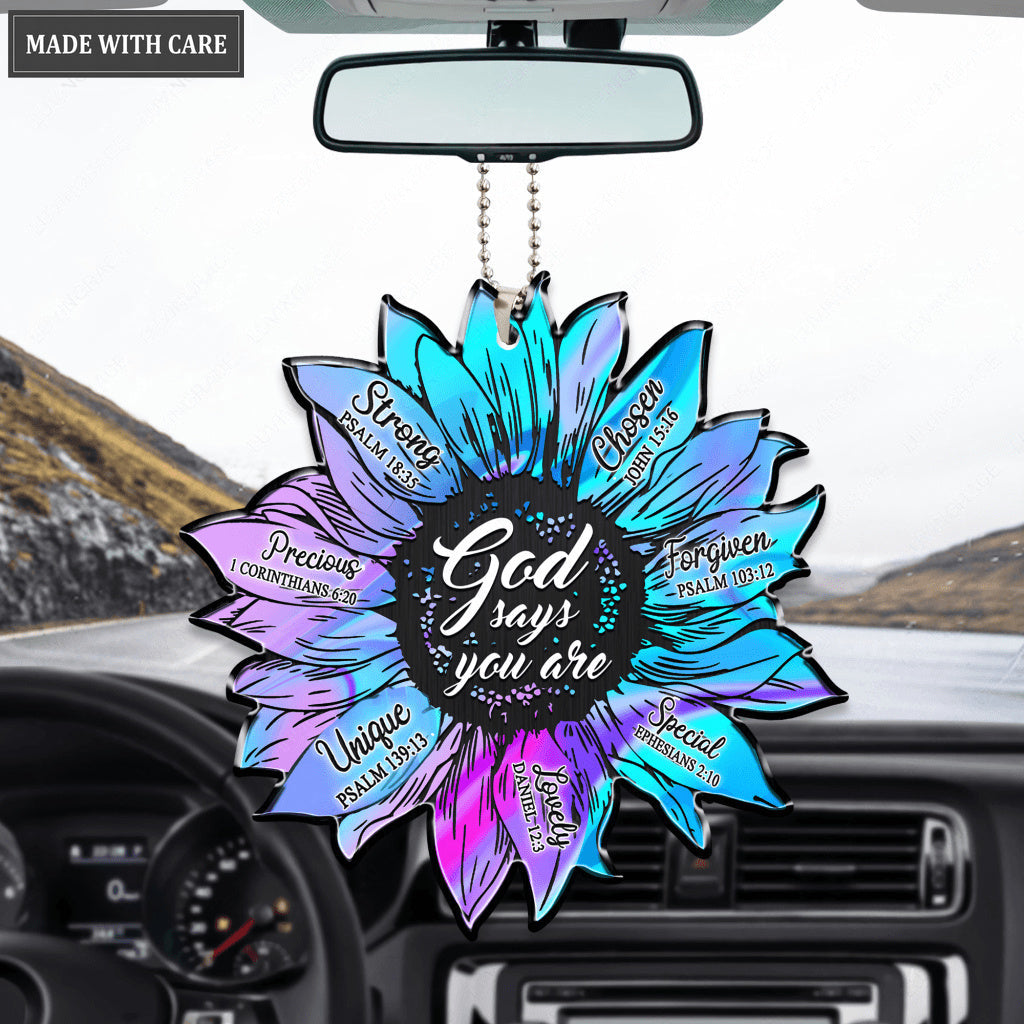 Hologram Flower God Says You Are Ornament