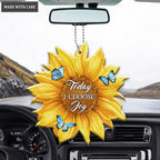 Today I Choose Joy Sunflower Ornament