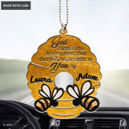 Luvingrace M42 Bee Couple God Blessed Personalized Ornament