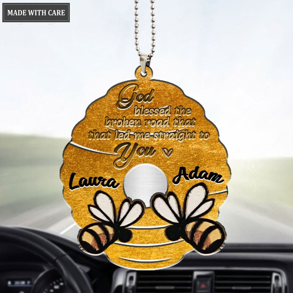 Luvingrace M42 Bee Couple God Blessed Personalized Ornament