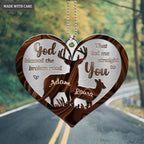 Printfamily M44 Deer Couple God Blessed Personalized Ornament