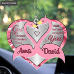 Printfamily M45 Flamingo Couple God Blessed Personalized Ornament