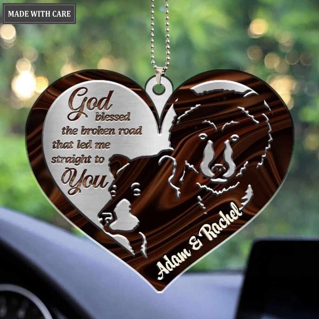 Luvingrace M47 Bear Couple God Blessed Personalized Ornament