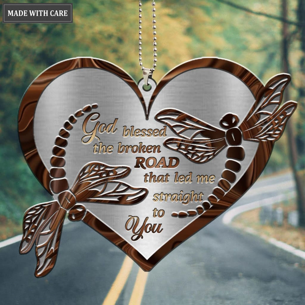 Printfamily M48 Dragonfly Couple God Blessed Personalized Ornament