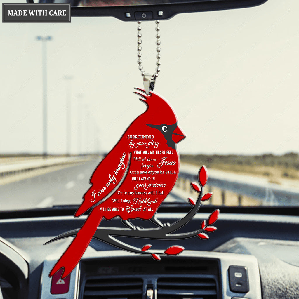 Cardinal Surrounded By Glory Ornament