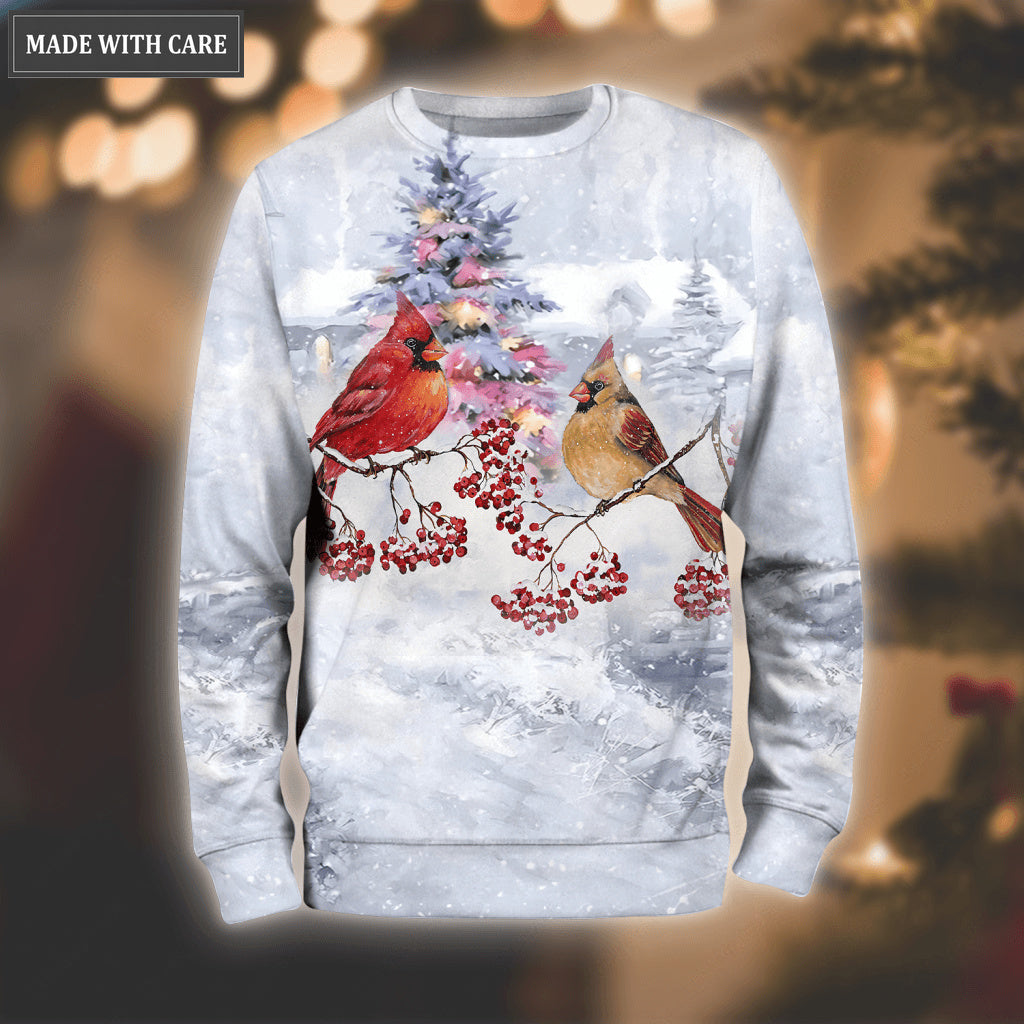 Christmas Snow Cardinal Always Be With You Hoodie
