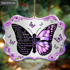 Butterfly Surrounded By The Glory Aluminum Ornament