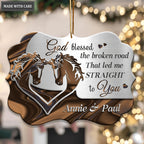 Couple Horse God Blessed Personalized Aluminum Ornament