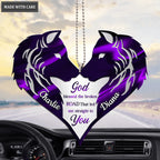 Wolf Couple God Blessed Personalized Ornament