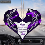 Wolf Couple God Blessed Personalized Ornament