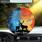 Water And Fire Deer Couple God Blessed Personalized Ornament