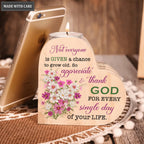 Flower Daisy Thank God Every Day Candle Holder