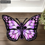 Butterfly Shape Faith Doormat