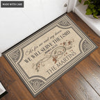 Personalized Family Home As For Me And My House We Will Serve The Lord Doormat