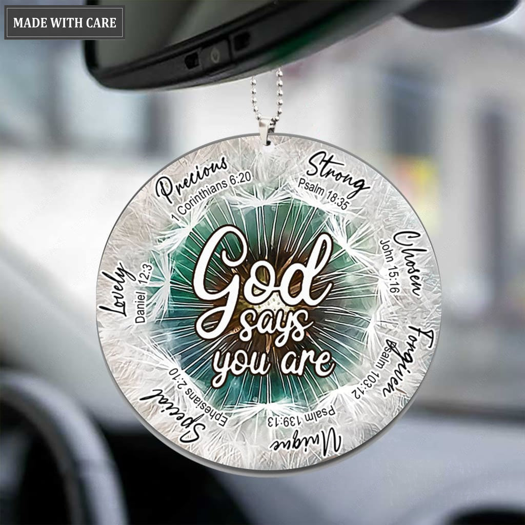 Dandelion God Says You Are Ornament