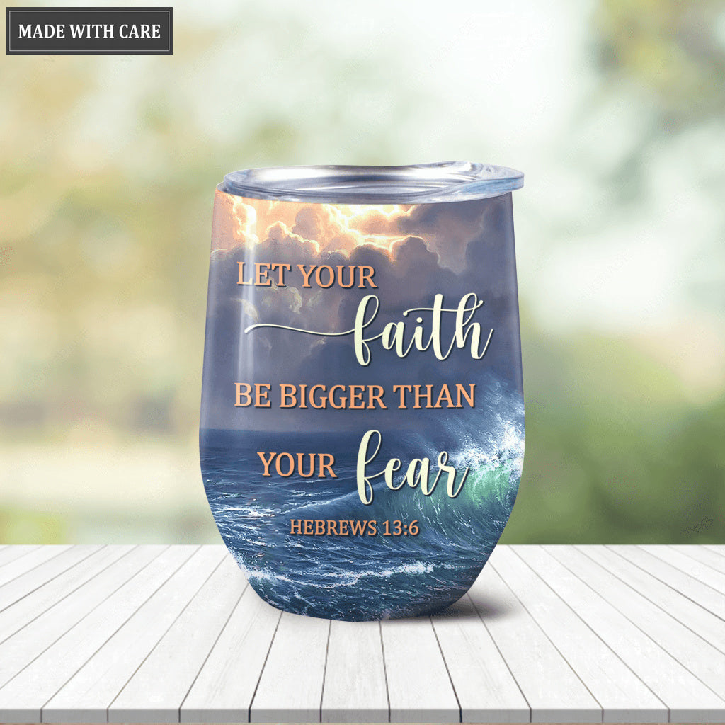 Jesus On Water Wine Tumbler
