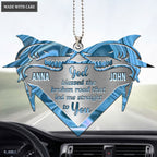 Printfamily M52 Shark Couple God Blessed Personalized Ornament
