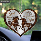 Printfamily M58 Horse Couple God Blessed Personalized Ornament