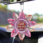 Pink Passion Flower God Says Ornament
