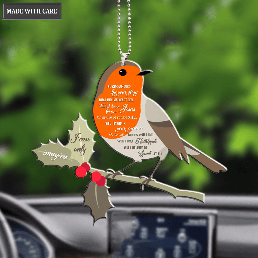 Robin On Branch By Glory Ornament