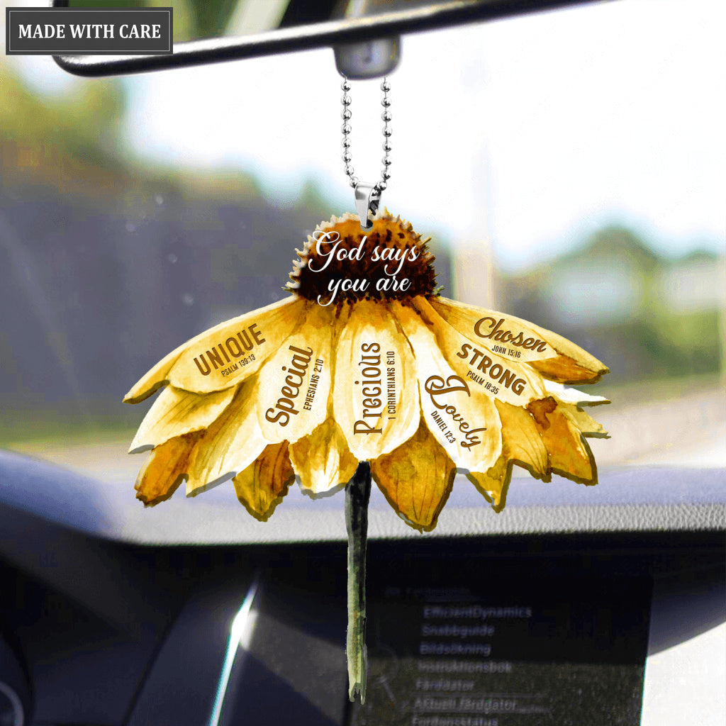 Yellow Flower You Are Strong Ornament