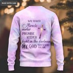 Jesus On Cross Way Maker My God Wool Sweatshirt