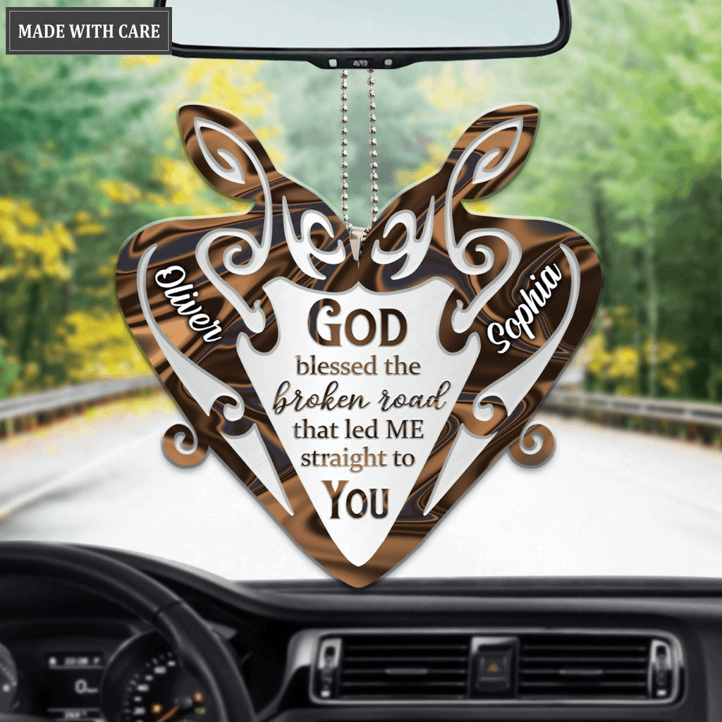 Rabbit Couple God Blessed Personalized Ornament