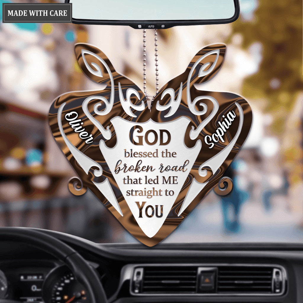 Rabbit Couple God Blessed Personalized Ornament