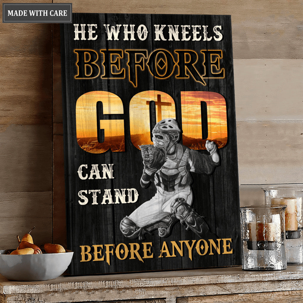 Baseball He Who Kneels Before God Wall Art