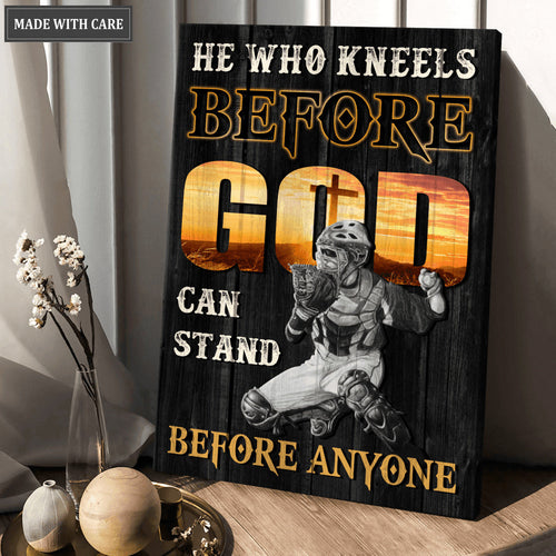 Baseball He Who Kneels Before God Wall Art