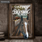 SImply Blessed Horse Wall Art