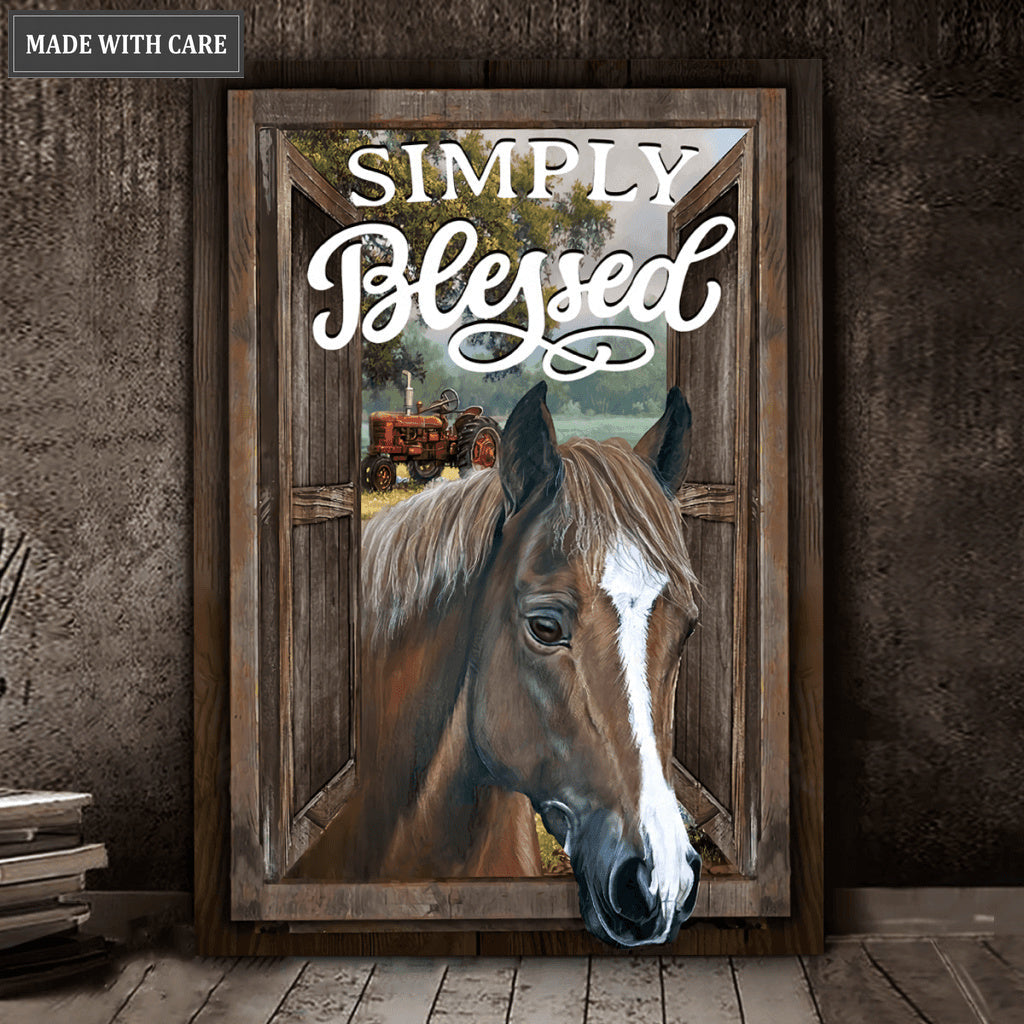 SImply Blessed Horse Wall Art