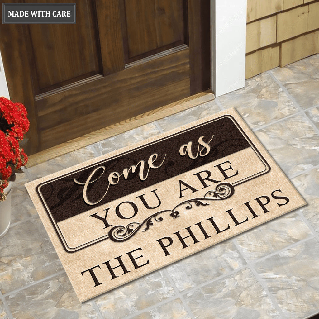 Come As You Are Customized Doormat