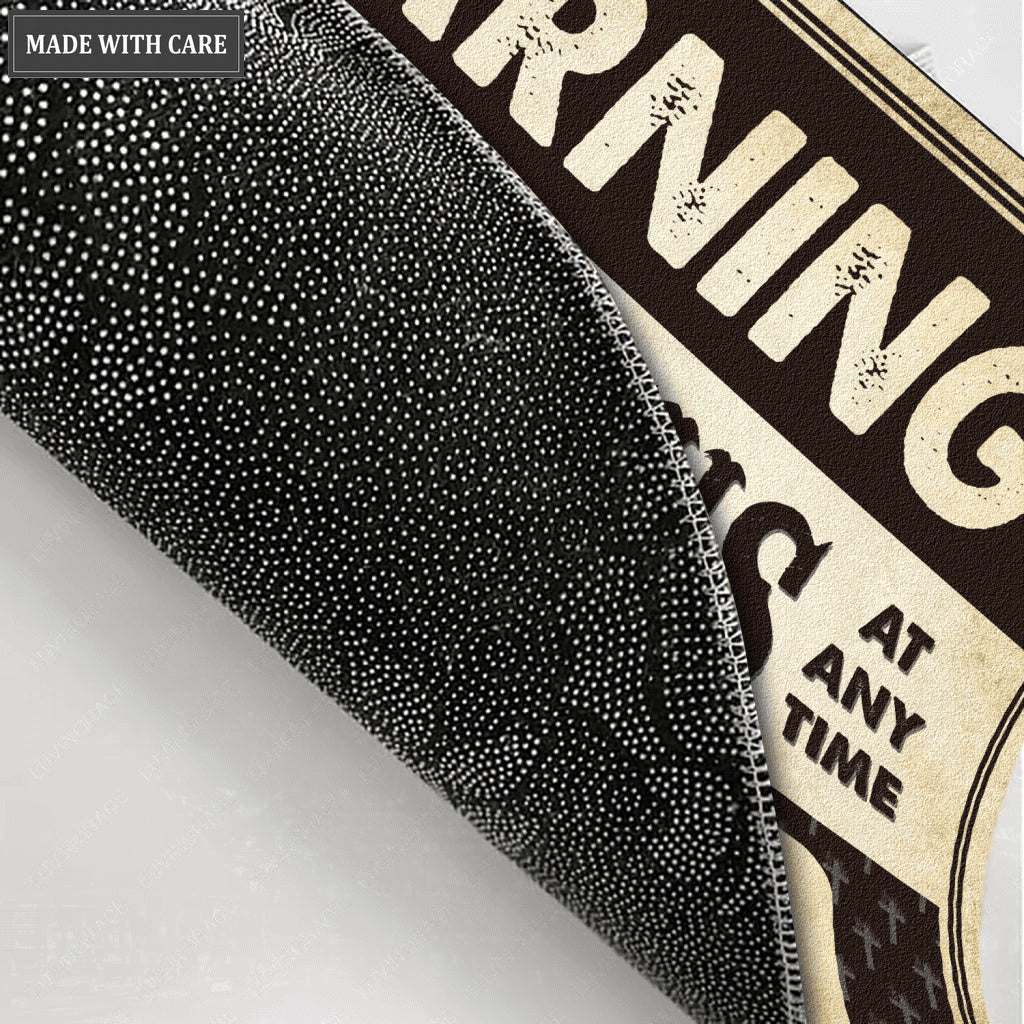 Warning We May Start Personalized Doormat