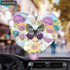Butterfly Heart Beach Vibe God Says You Are Ornament