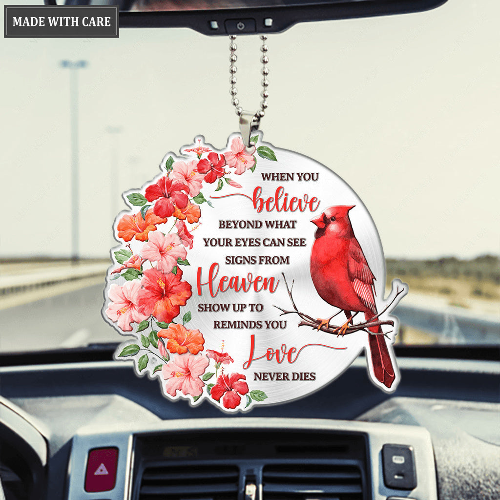 Hibiscus Cardinal When You Believe Ornament