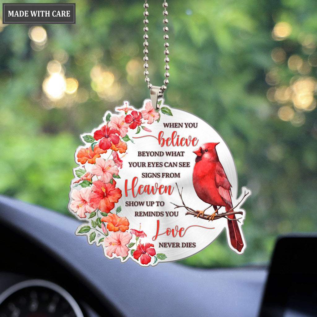 Hibiscus Cardinal When You Believe Ornament