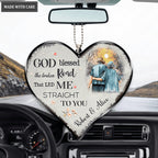 Personalized God Blessed Old Couple Ornament