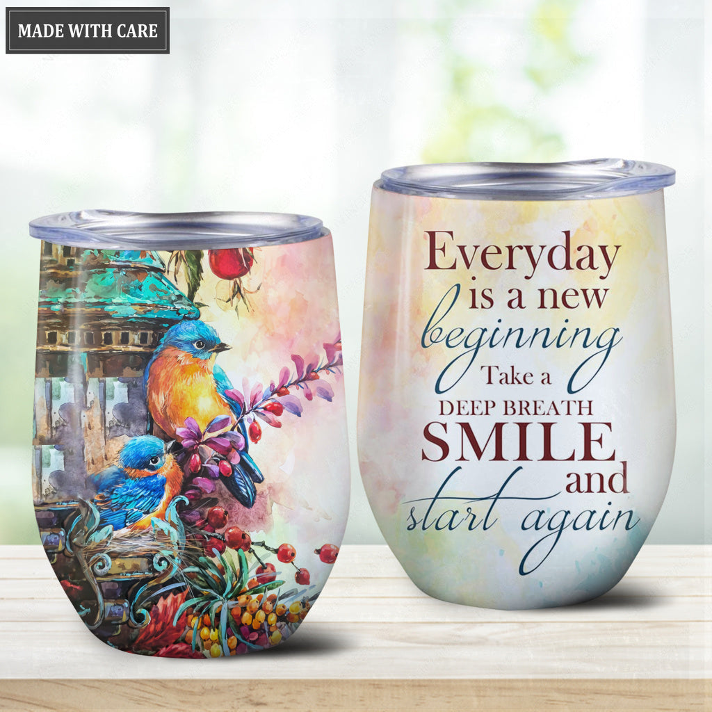 Everyday Is A New Beginning Egg Tumbler