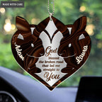 Printfamily M63 Rabbit Couple God Blessed Personalized Ornament