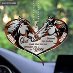 Printfamily M68 Horse Couple God Blessed Personalized Ornament