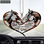 Printfamily M68 Horse Couple God Blessed Personalized Ornament