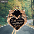 Printfamily M71 Elephant Couple God Blessed Personalized Ornament