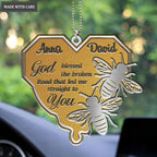 Luvingrace M75 Bee Couple God Blessed Personalized Ornament