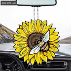 Bee Sunflower God Says You Are Ornament
