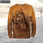 Horse Cross Faith Over Fear Hoodie