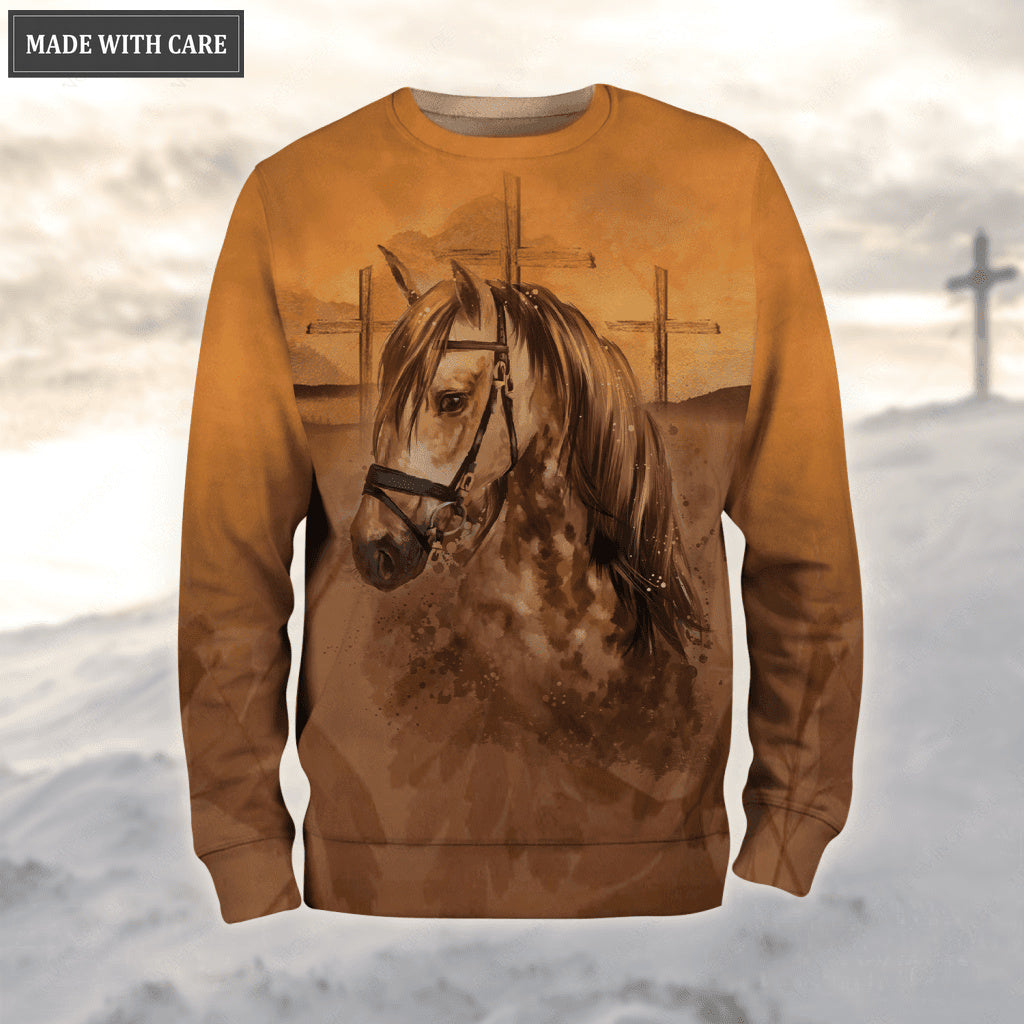 Horse Cross Faith Over Fear Hoodie