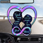 Love Kiss Silhouette Infinity God Blessed Personalized Ornament